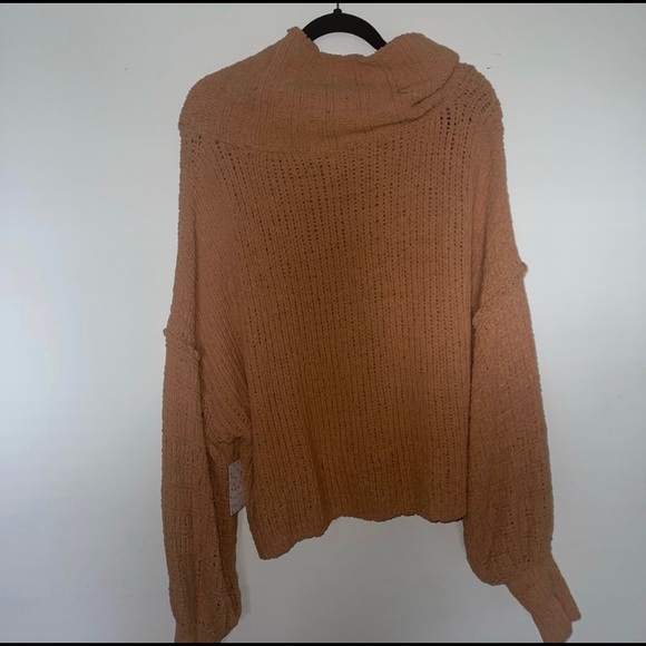 NWT Free People Be Yours Bishop Sweater in colour Camel - Picture 13 of 15